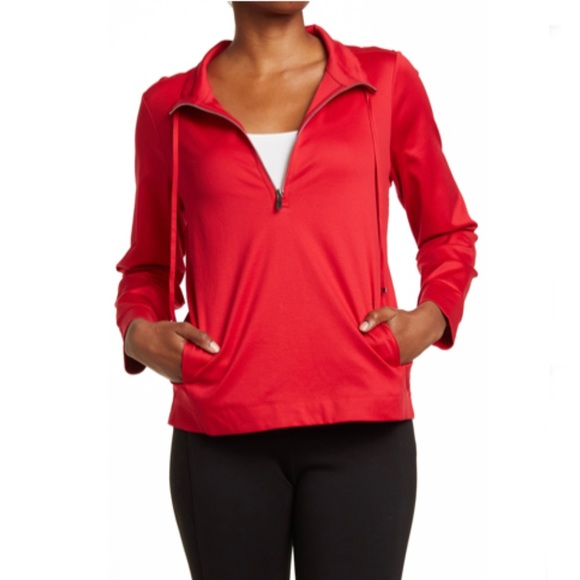 Tommy Bahama Half-Zip Pullover Red Sweatshirt Size M New with Tag $138.00